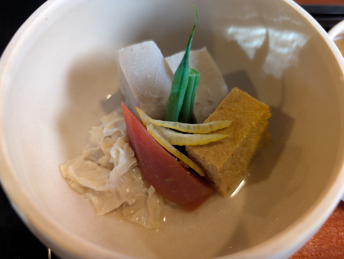 湯葉時蔬與魚肝