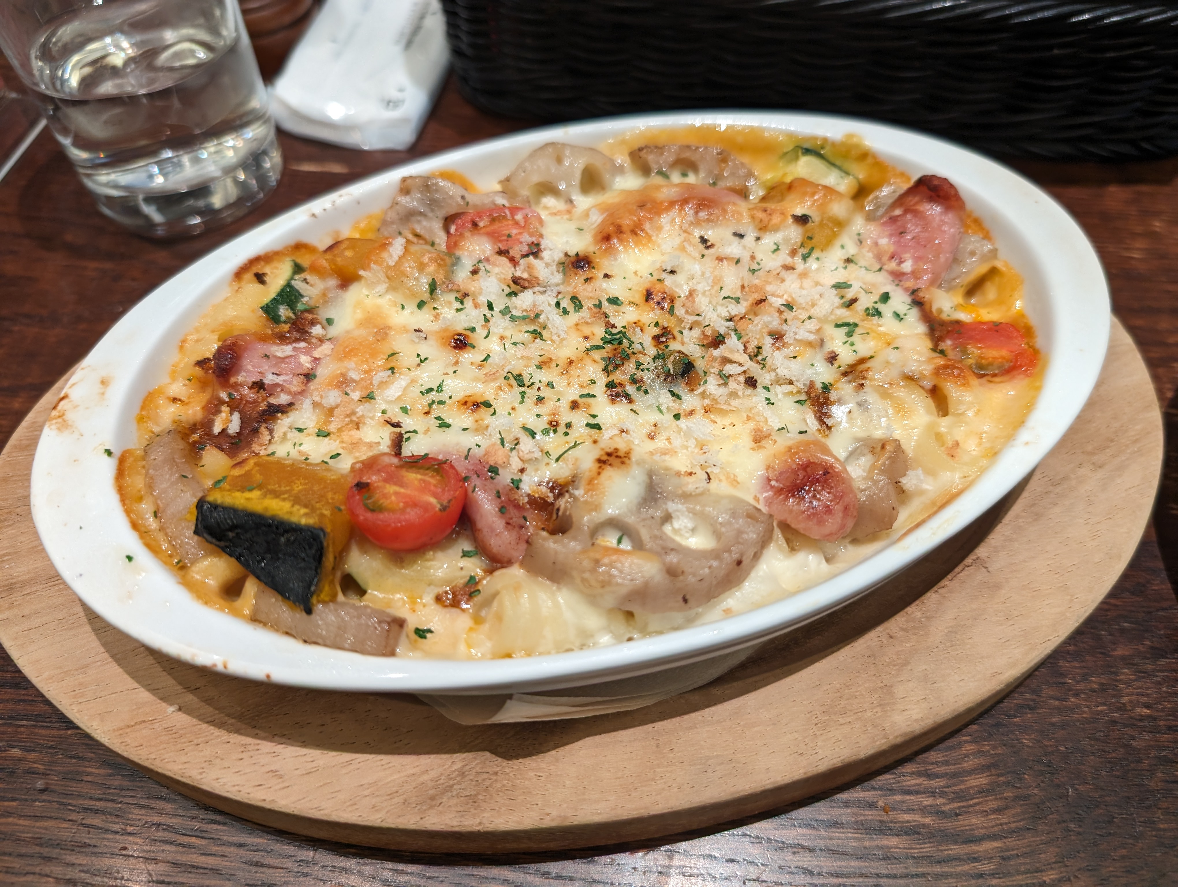 綜合蔬菜伊比利豬肉香腸肉醬焗烤