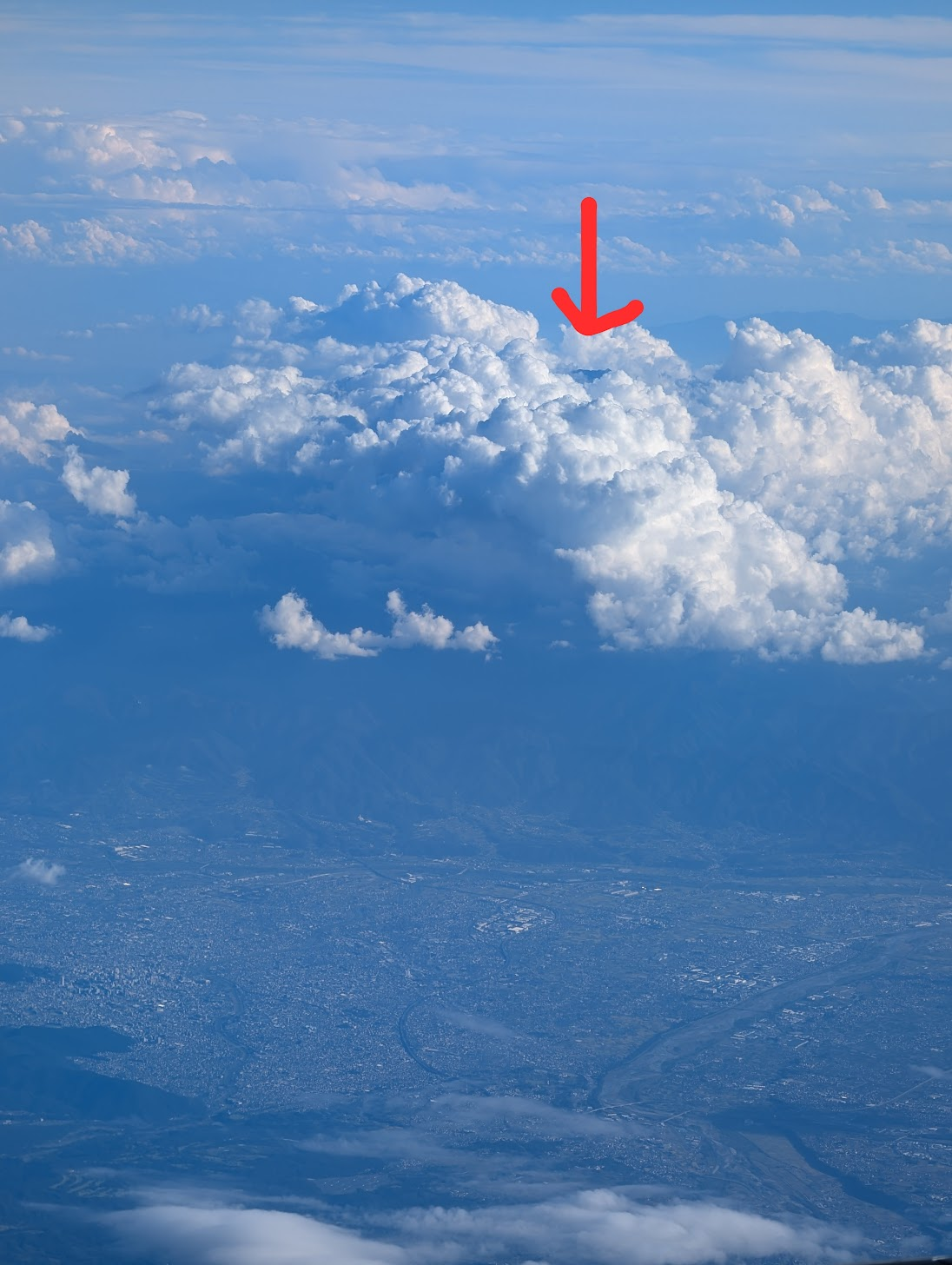 疑似是富士山的山頭